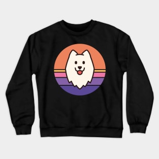 Sunset Walk with my Samoyed Crewneck Sweatshirt